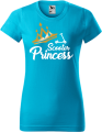 Koszulka damska kolor turkus nadruk Scooter Princess AlleKoszulki Sport Hulajnoga.png