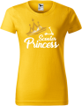 Koszulka damska kolor żółty nadruk Scooter Princess AlleKoszulki Sport Hulajnoga.png