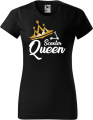 Koszulka damska kolor czarny nadruk Scooter Queen AlleKoszulki Sport Hulajnoga.png