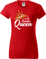 Koszulka damska kolor czerwony nadruk Scooter Queen AlleKoszulki Sport Hulajnoga.png