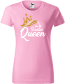 Koszulka damska kolor jasny róż nadruk Scooter Queen AlleKoszulki Sport Hulajnoga.png