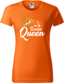 Koszulka damska kolor pomarańczowy nadruk Scooter Queen AlleKoszulki Sport Hulajnoga.png