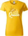 Koszulka damska kolor żółty nadruk Scooter Queen AlleKoszulki Sport Hulajnoga.png