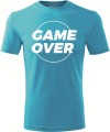 Koszulka męska kolor turkusowy nadruk Game Over 01 AlleKoszulki Wieczór Kawalerski, Pan Młody, Super Impreza.jpg