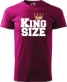 Koszulka męska kolor malinowy nadruk King Size AlleKoszulki Śmieszne nadruki.jpg