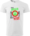 Koszulka męska kolor biały nadruk Make Dinner Not War AlleKoszulki Śmieszne nadruki.jpg