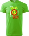 Koszulka męska kolor green apple zielone jabłuszko nadruk Make Dinner Not War AlleKoszulki Śmieszne nadruki.jpg