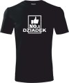 Koszulka dla dziadka Dziadek No 1 kolor czarny