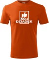 Koszulka dla dziadka Dziadek No 1 kolor pomarańczowy
