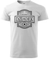 Koszulka dla dziadka z nadrukiem Old School Dziadek kolor biały