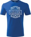 Koszulka dla dziadka z nadrukiem Old School Dziadek kolor chabrowy