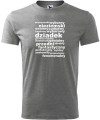 Koszulka dla Dziadka z nadrukiem Synonimy Dziadka kolor szary