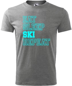 Koszulka Męska Eat Sleep Ski Repeat