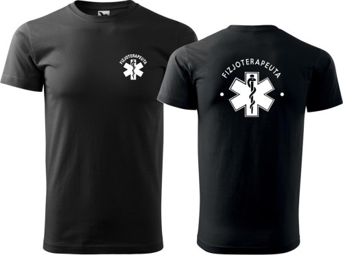 Fizjoterapeuta koszulka meska tshirt allekoszulki czarna.jpg