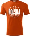 Koszulka męska nadruk Orzeł Polska pomarańczowa AlleKoszulki Patriotyczne.jpg
