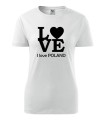 Koszulka damska Love Poland kolor biały AlleKoszulki Koszulka Patriotyczna.jpg