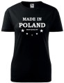 Koszulka damska Made in Poland Poland kolor czarny AlleKoszulki Koszulka Patriotyczna.jpg