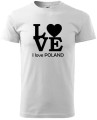 Koszulka męska I Love Poland kolor biały AlleKoszulki Koszulki Patriotyczne.jpg