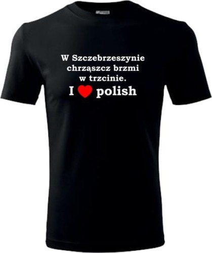 Koszulka męska I Love Polish kolor czarny AlleKoszulki Koszulki Patriotyczne.jpg