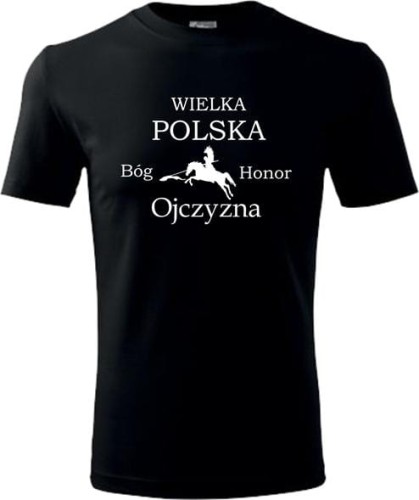 Koszulka męska Wielka Polska kolor czarny AlleKoszulki Koszulki Patriotyczne.jpg