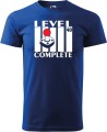 Koszulka 40 urodziny męska Level Complete kolor chabrowy