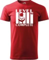 Koszulka 40 urodziny męska Level Complete kolor czerwony