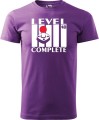Koszulka 40 urodziny męska Level Complete kolor fioletowy