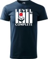 Koszulka 40 urodziny męska Level Complete kolor granatowy
