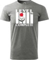 Koszulka 40 urodziny męska Level Complete kolor szary