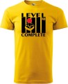 Koszulka 40 urodziny męska Level Complete kolor żółty