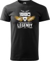 Koszulka na urodziny męska Narodziny Legendy kolor czarny