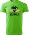 Koszulka na urodziny męska Narodziny Legendy kolor green apple