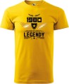 Koszulka na urodziny męska Narodziny Legendy kolor żółty