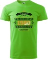 Koszulka na 40 urodziny męska nadruk Życie zaczyna się po 40 narodziny legendy kolor green apple