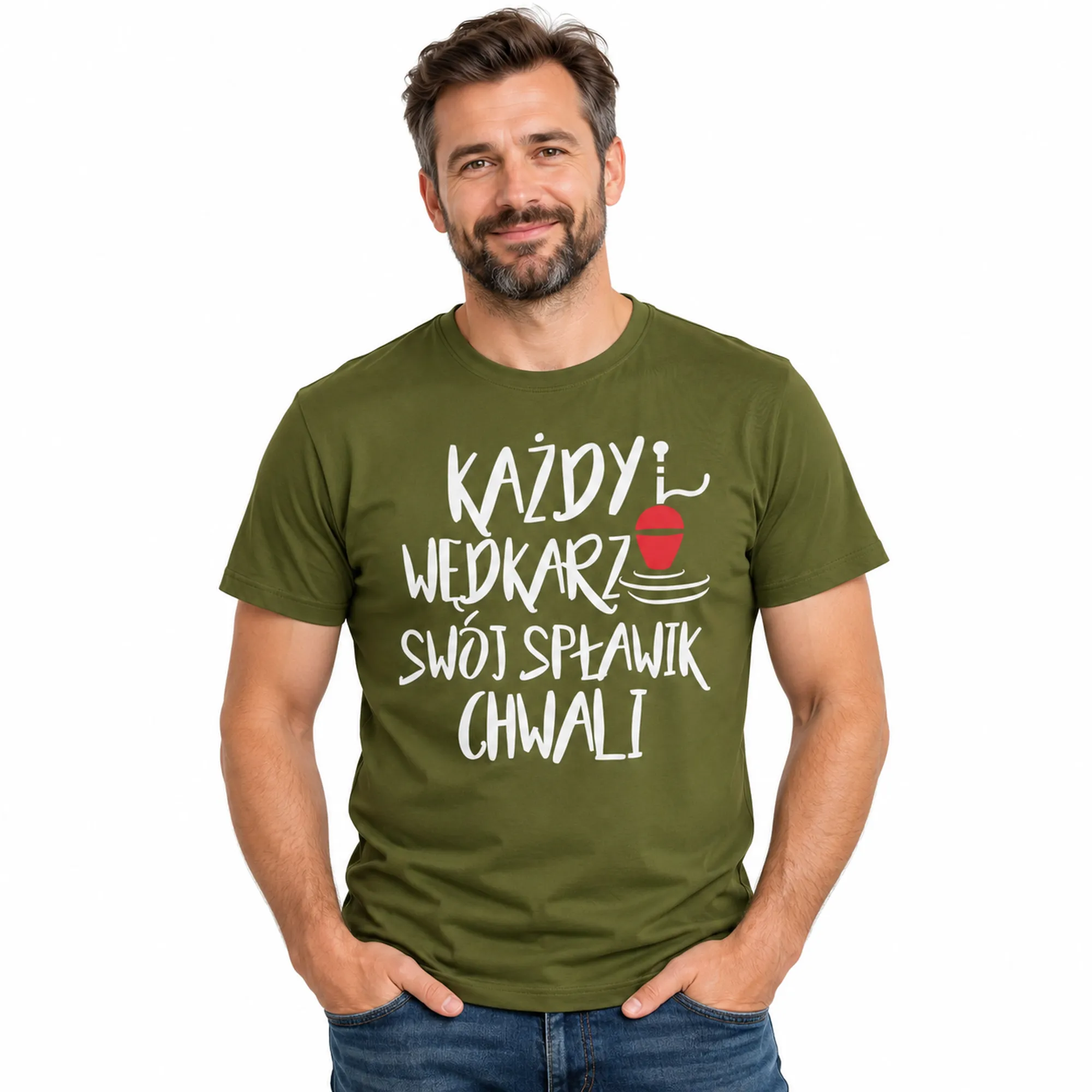 Śmieszne koszulki dla wędkarza