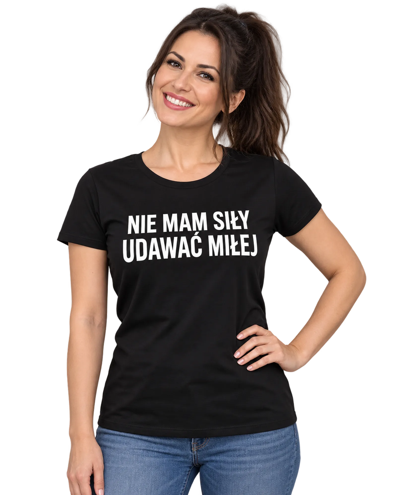 Śmieszne koszulki damskie z nadrukiem